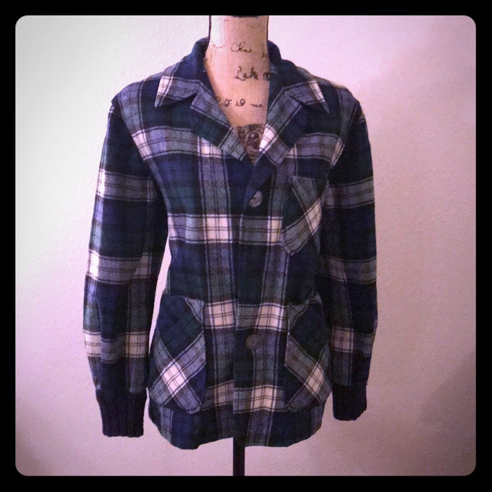 Vintage Pendleton Sweater Jacket Wool - image 1